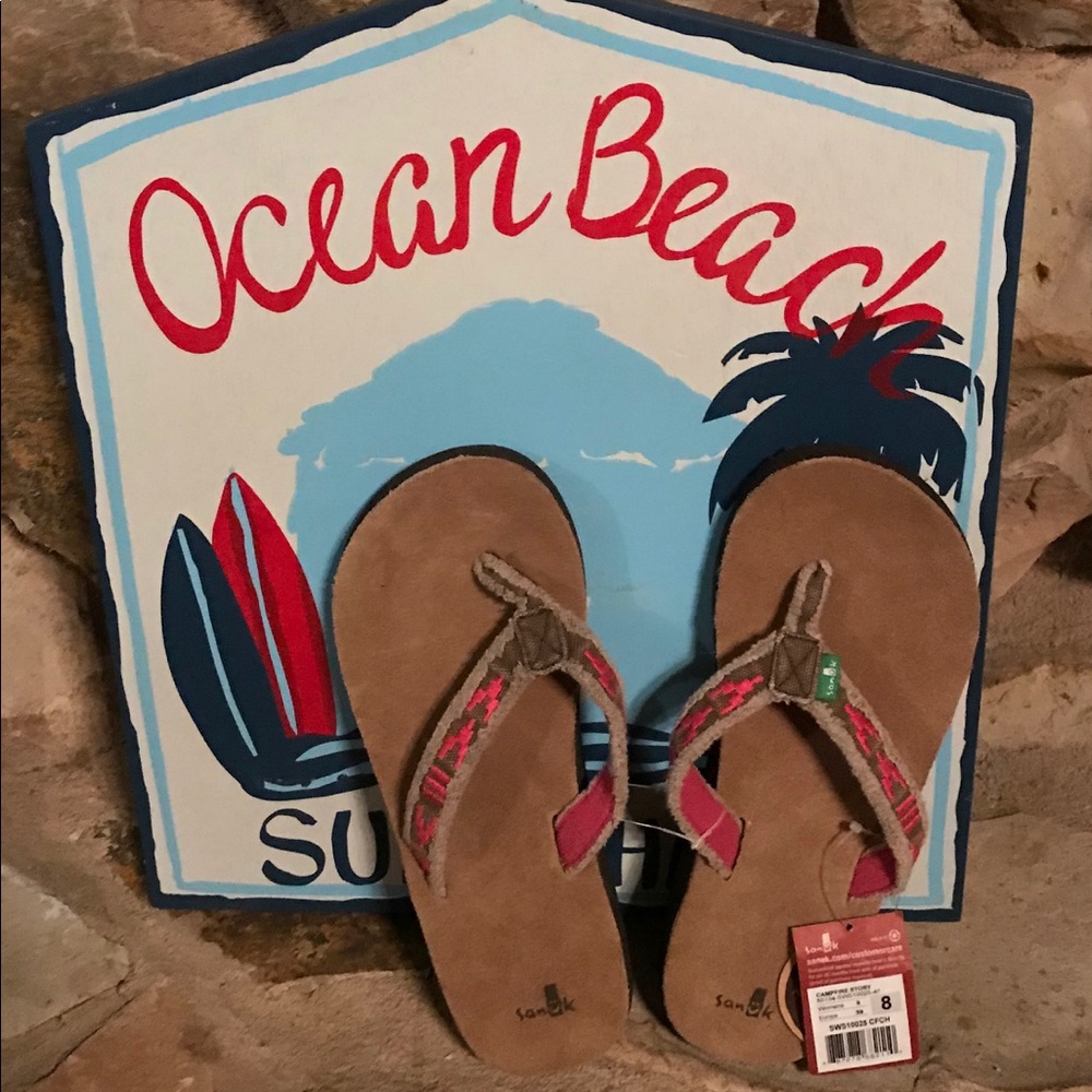 Sanuk Womans Size 8 Campfire Story